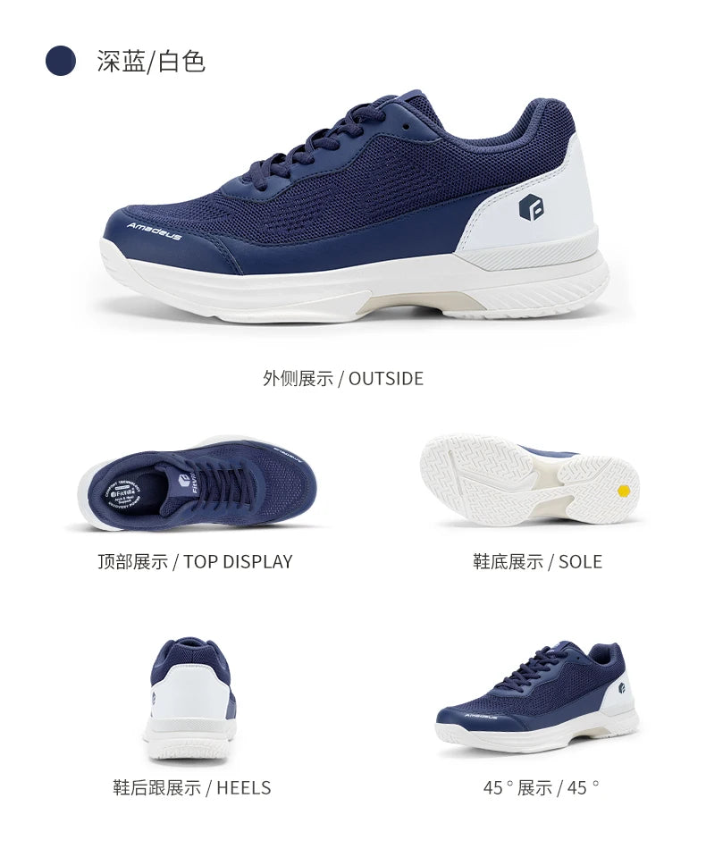 FitVille Pofessional Tennis Shoes for Mens  Soprt Shoes Training Sneakers Anti-Slip Sweat Absorbent Swollen Feet Arch Support