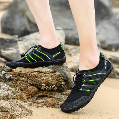 Mens Minimalist Running Cross Training Shoes Barefoot Shoes Big Toe Box Five Finger Shoes Saguaro Barefoot Pit Viper Paracord