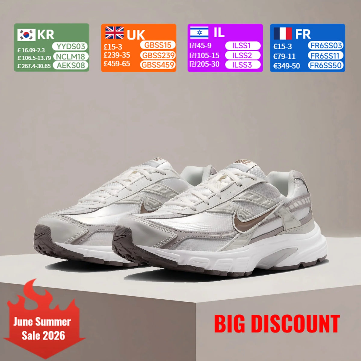 NIKE INITIATOR Scarpe da corsa traspiranti Scarpe da corsa retrò Design antiscivolo e resistente con ammortizzazione Nero IB4339-001