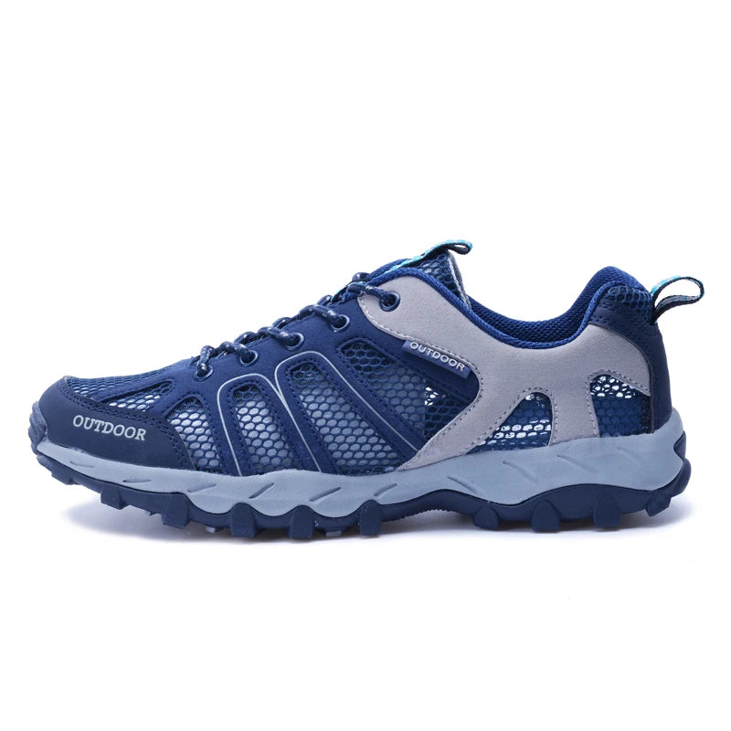 Spring Summer Men Women Outdoor Sneakers Trekking Hiking Shoes Sports Trail Running Shoes Thick Soles Sales Promotion Discount