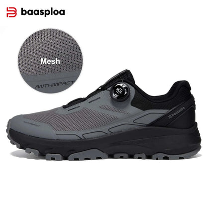 Baasploa Men Hiking Sneakers Brand High Quality Trekking Climbing Shoes Male Rotating Button Luxury Designer Outdoor Sneakers