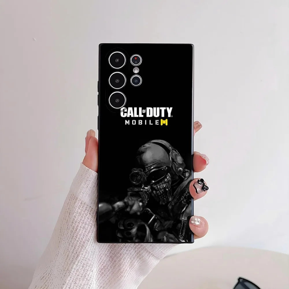 C-COD Call Of D-Duty Phone Case For Samsung Galaxy S25 S24 S22 S23 Ultra S21 S20 Plus 5G Frosted Non-Slip Full Cover Soft Case