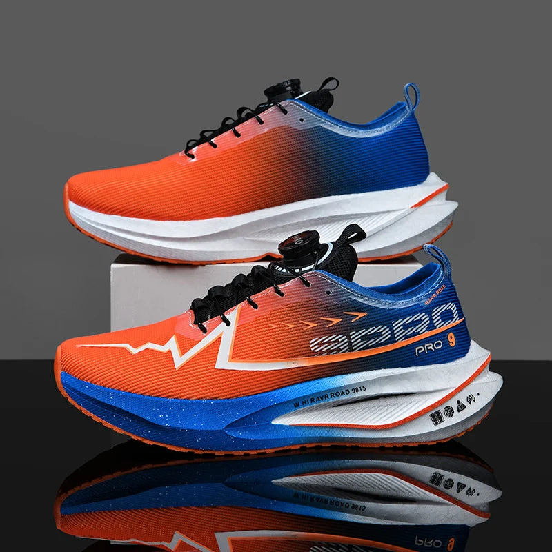 Męskie buty do biegania na co dzień, maratonowe, sportowe, z wkładką z włókna węglowego, oddychające, lekkie, damskie, wygodne, sportowe, antypoślizgowe trampki