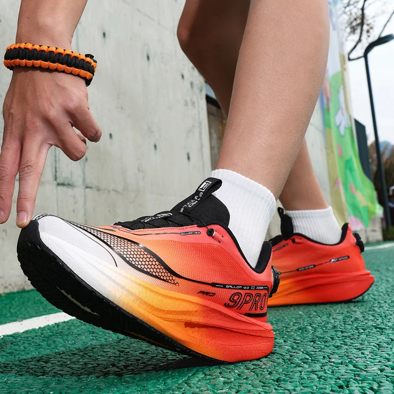 Sapatilhas desportivas unissexo com sola macia, leves, de fundo plano, para competição e treino, 2026, novas sapatilhas de corrida com absorção de impacto