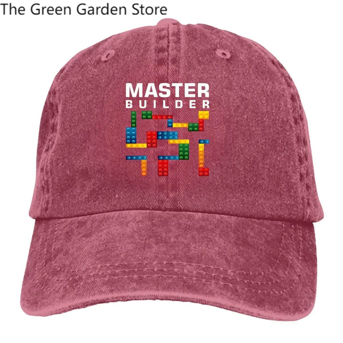 Building Blocks višebojna muška kapa s visokim obodom, Cool Master Builder, personalizirane kape s vizirom za zaštitu od gradnje