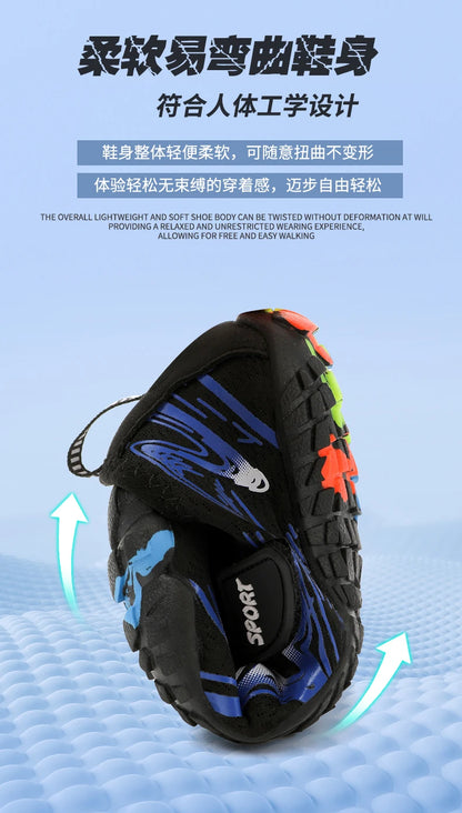 NEW Children Boys And Girls Beach Quick Diving Shoes Qianjiang Swimming Shoes Indoor Fitness Floor Shoes Bathroom Shoes 29-38#