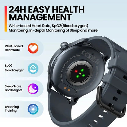 New Zeblaze Btalk 3 PRO Smart Watch 1.43" AMOLED Display Bluetooth Phone Calls Smartwatch Health and Fitness Tracking