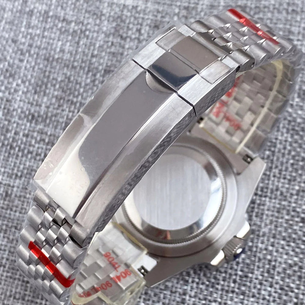 Relógio de Homem Automático Miyota8215 Impermeável 200m, Relógio de Mergulho 40mm com Movimento Mecânico, Luminoso, Bracelete Jubilee e Fecho Glide Lock