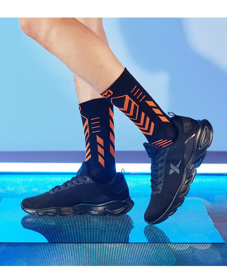 Xtep Running Shoes for Men 2025 Spring Sweat-Absorbing Sports Shoes Wear-Resistant Stability Sporty Sports Sneakers 880119115131