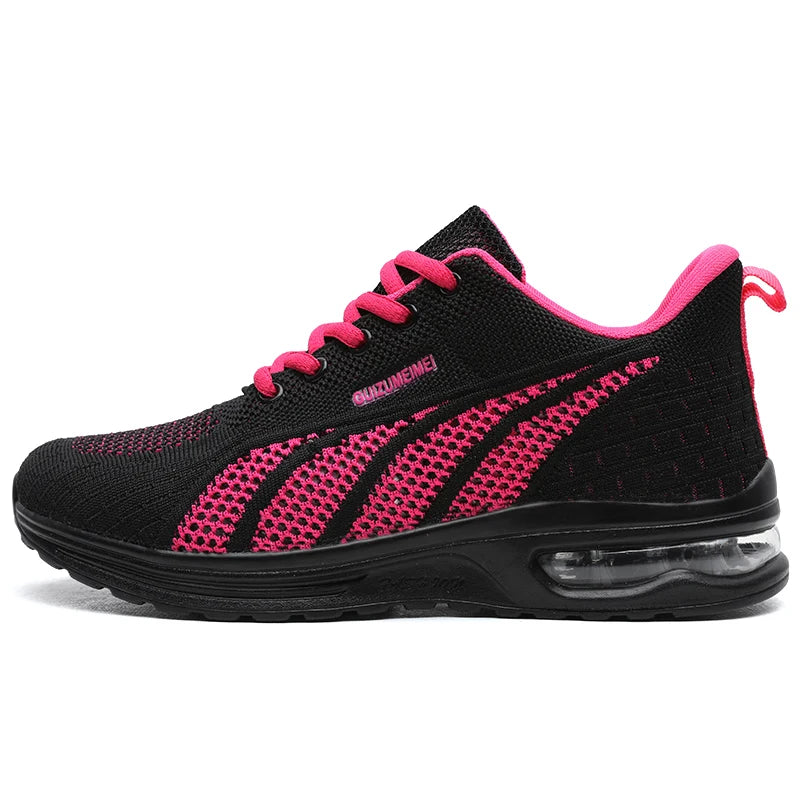 New Summer Rebound Womens Sports Shoes Lightweight Shock-absorbing Running Shoes Marathons Foot Protection Balance Walking Shoes