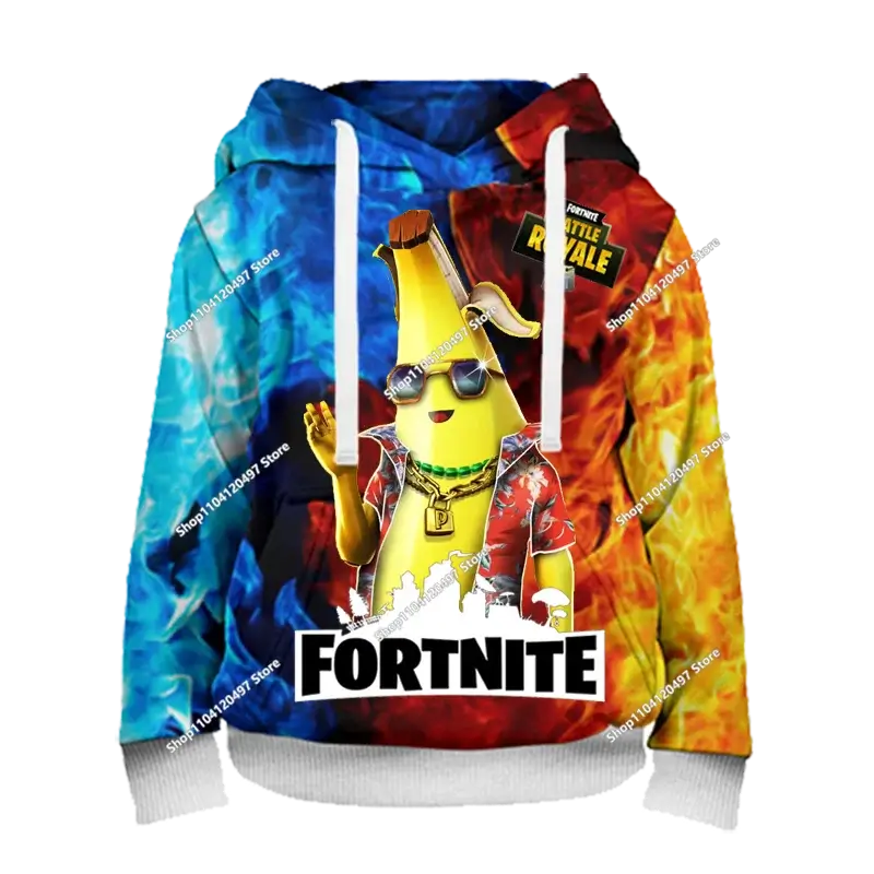 Hoodies für Jungen und Mädchen Fortnite Kinder-Pullover 3D-bedruckte Hoodies Battle Royale Herren-Hoodies Herbstmode Kinderbekleidung