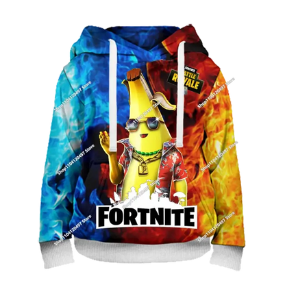 Hoodies für Jungen und Mädchen Fortnite Kinder-Pullover 3D-bedruckte Hoodies Battle Royale Herren-Hoodies Herbstmode Kinderbekleidung