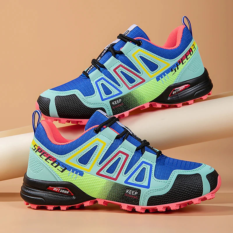 Mens Hiking Shoes Outdoor Off-road Anti Slip Leisure Mountain Camping Sneakers Unisex Comfortable Cushioning Travel Hiking Shoes