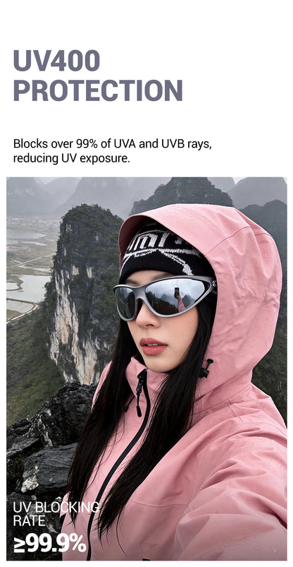 Kapvoe Hiking Sunglasses Camping Fashion Sunglasses for Men Photochromic Cycling Glasses MTB Bike Goggles Fishing Eyewear Sports