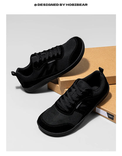 HOBIBEAR Barefoot Shoes for Women Men Zero Drop Wide Toe Box Sneakers Minimalist Lace Up Lightweight Running Shoes