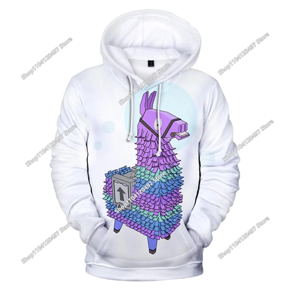 Fortnite Casual Pullover Hooded Sweatshirt Clothes Girls From 2 To 14 Years Children's Clothing Battle Royale Pullover Hoodies