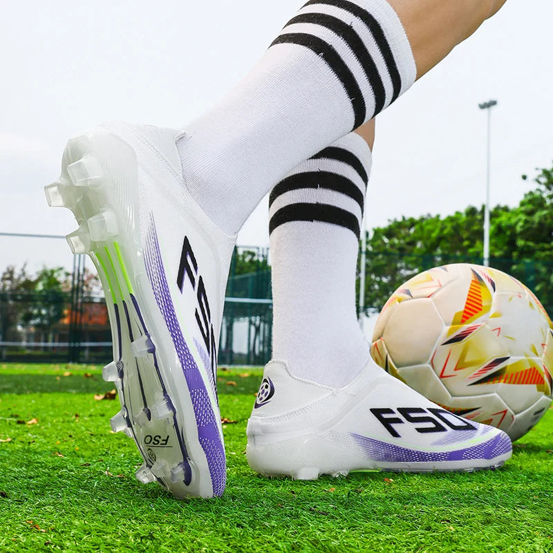 Men Soccer Cleats Professional Football Boots Society Turf Breathable Mesh Youth Soccer Shoes Anti Skid Male Sneakers Chuteira