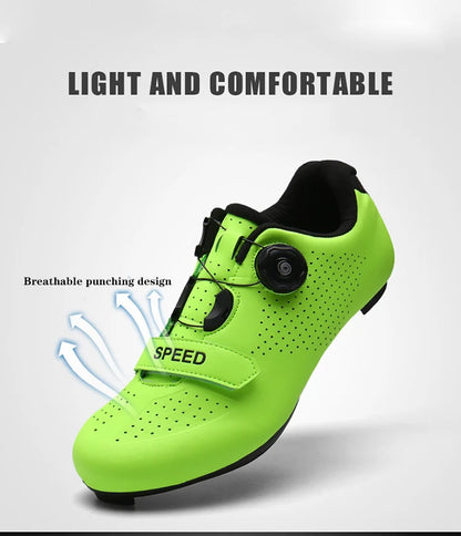 New Unisex pedal Cycling Shoes Flat shoes Suitable For Mountain Sports Pedal Self-Locking Cycling Shoes Breathable Cycling Shoes