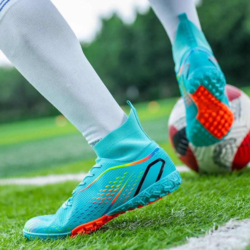 Men Football Boots Professional Turf Futsal Match Grass Unisex Outdoor Training Soccer Shoes Soccer Cleats Non-slip Breathable