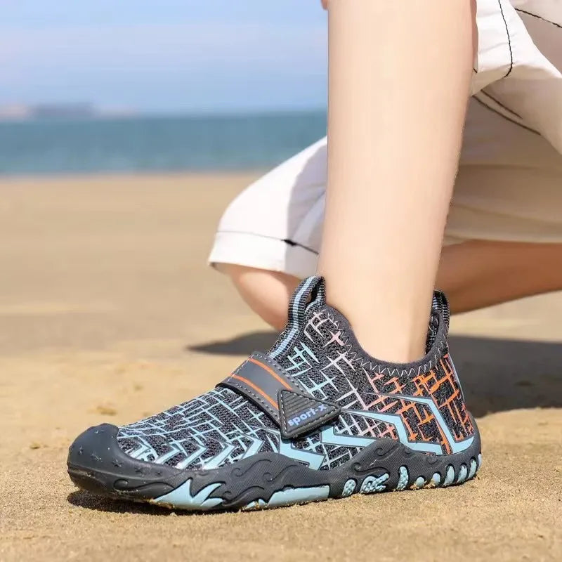 NEW Children Boys And Girls Beach Quick Diving Shoes Qianjiang Swimming Shoes Indoor Fitness Floor Shoes Bathroom Shoes 29-38#