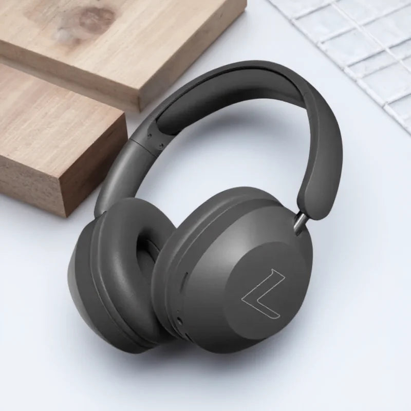 Foldable Wireless Bluetooth Headset Over Ear Sports Headphones with Stereo Sound, Noise Reduction, High Power Bluetooth Headphones for Music, Calls & Travel