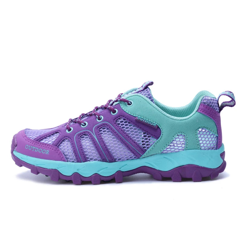 Spring Summer Men Women Outdoor Sneakers Trekking Hiking Shoes Sports Trail Running Shoes Thick Soles Sales Promotion Discount