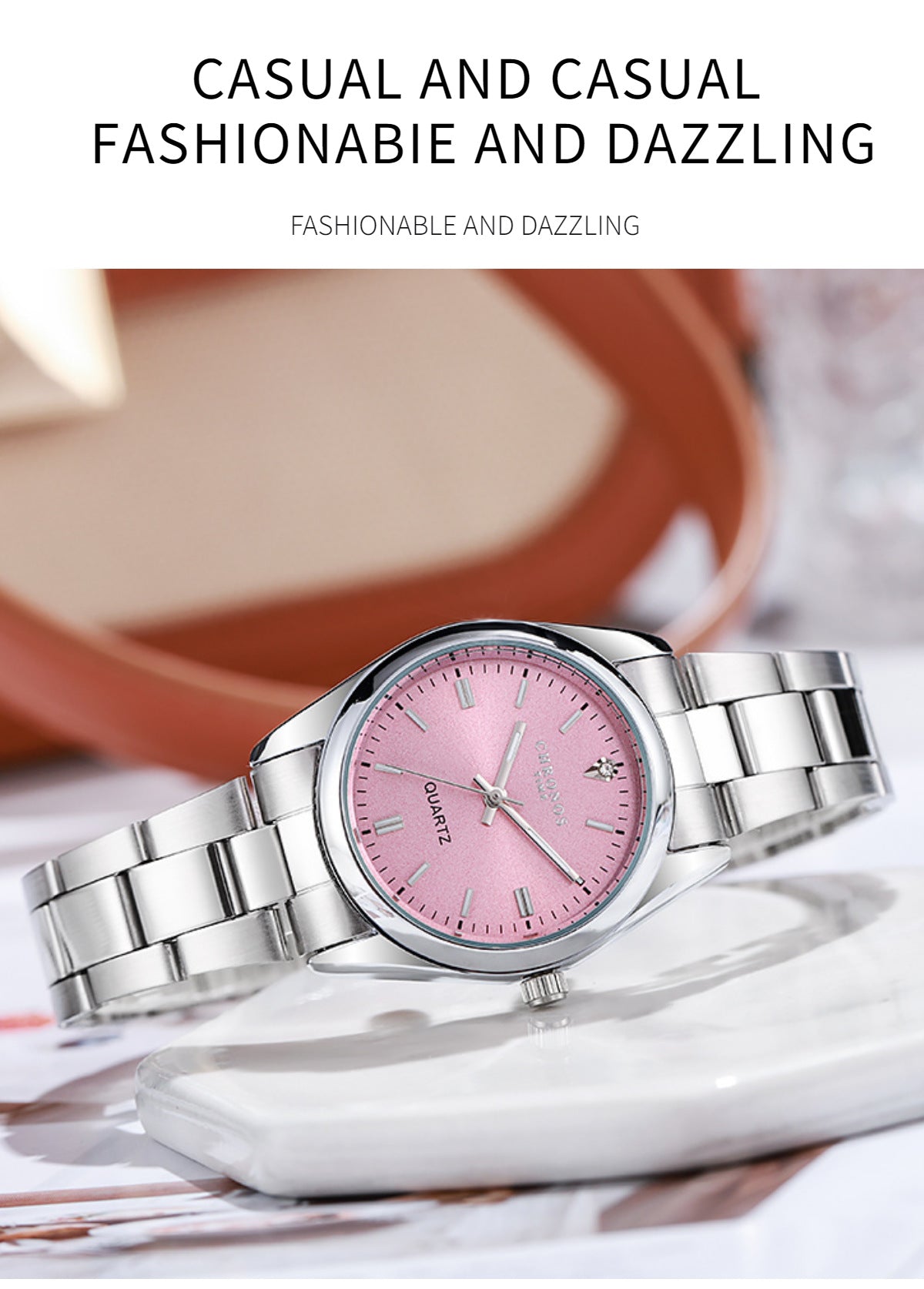 CHRONOS Women's Wrist watch Original Luxury Watches for Ladies Waterproof Stainless Steel Quartz Woman Wristwatch 2023 trend
