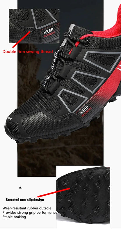 Hiking Shoes Men's Outdoor Rubber-Soled Non-Slip Tactical Training Shoes Lightweight Comfortable Hiking Travel Sports Shoes Men