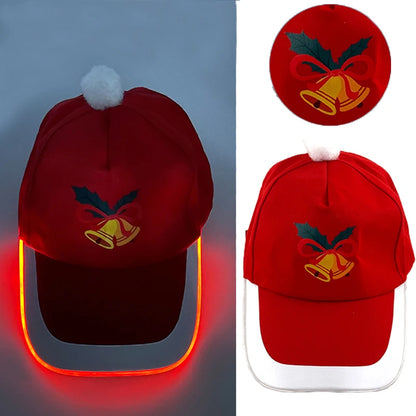 Fashion Glowing Baseball Cap LED Light Up Hiphop Hat Bar Club Props Fluorescent Hat Men Women DJ Dance Supplies Costume