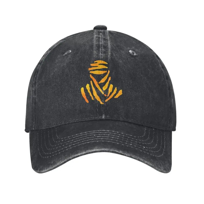 Vintage Racing Off Road D-Dakares Rally-baseballkepsar, unisex-modell, slitna och tvättade solkepsar, resekepsar, ostrukturerade mjuka kepsar