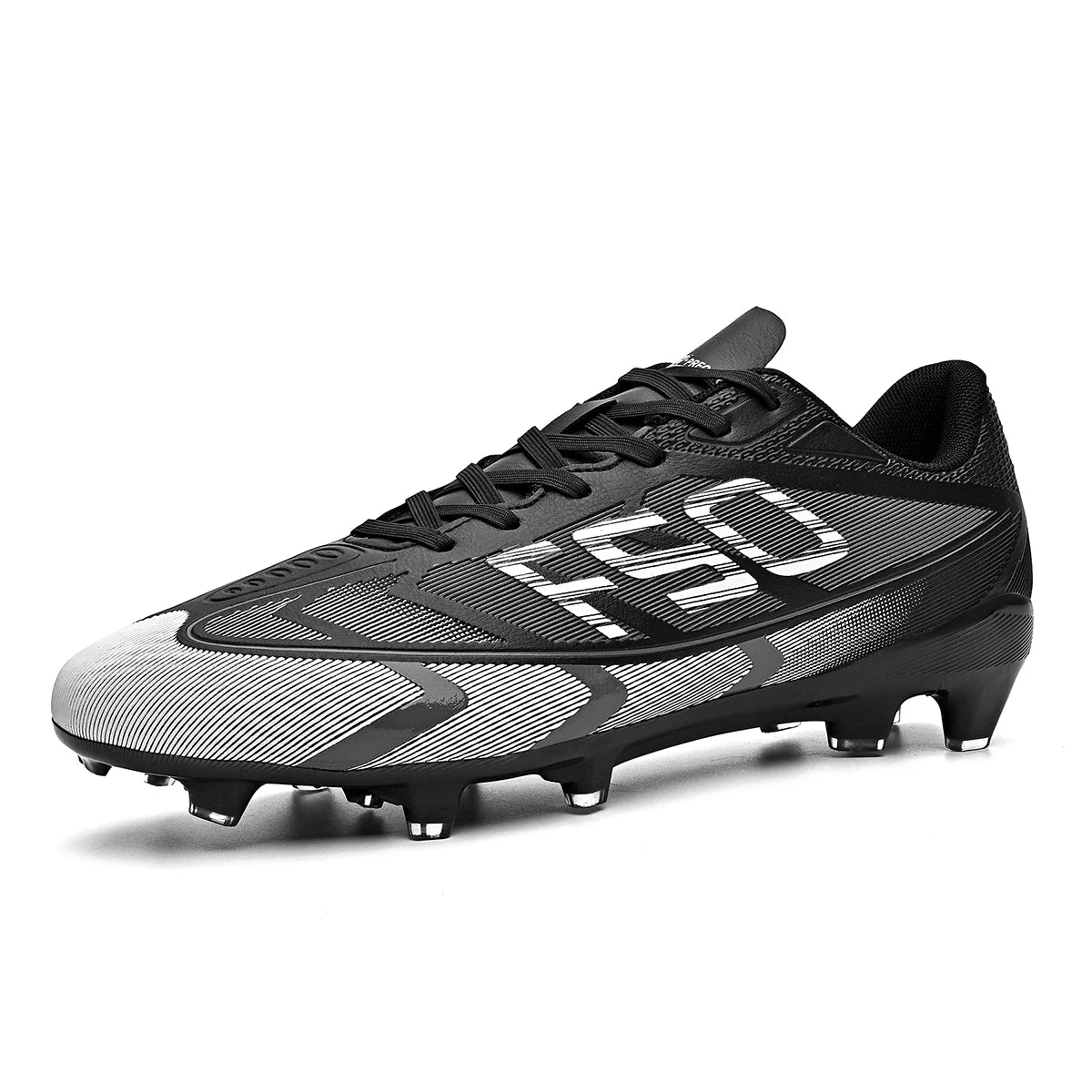Breathable soccer shoes with FG/AG spikes are suitable for training and playing, effectively protecting the ankle