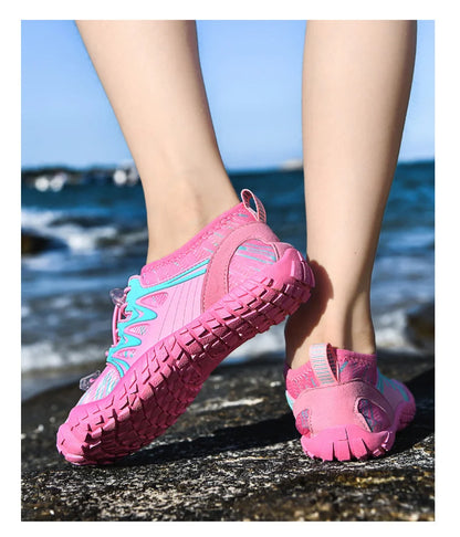 Buty do pływania dla dzieci, szybkoschnące buty plażowe, buty wodne dla chłopców i dziewczynek, buty sportowe do chodzenia boso, trampki do brodzenia, sandały dla dzieci do nurkowania, wędkowania i surfowania