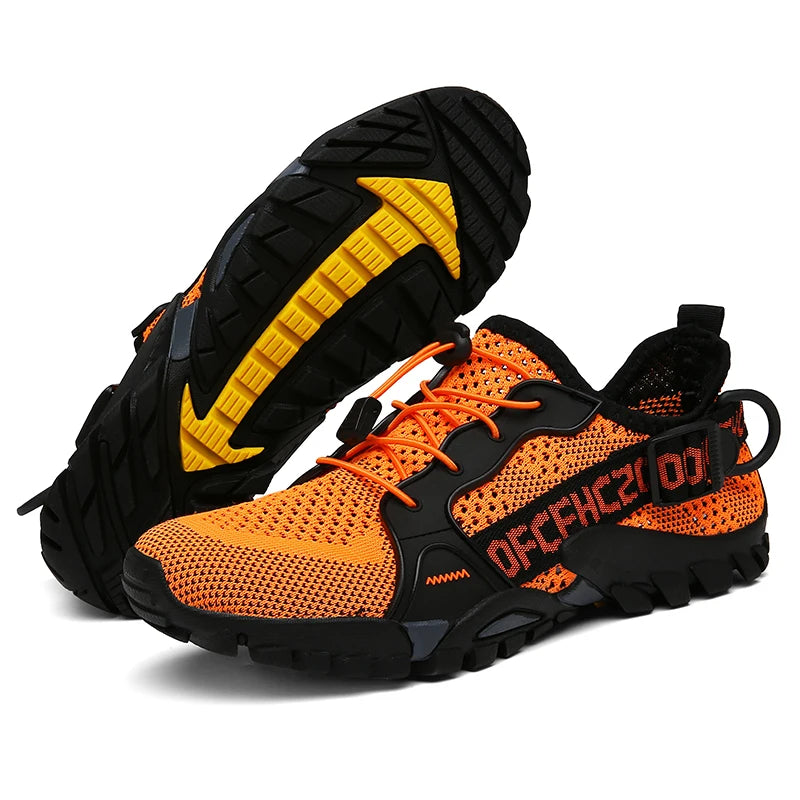 New Men's Outdoor Leisure Hiking Shoes Women's Beach Shoes Wading Shoes Couples Quick-Drying Rock Climbing Sneakers 36-47#