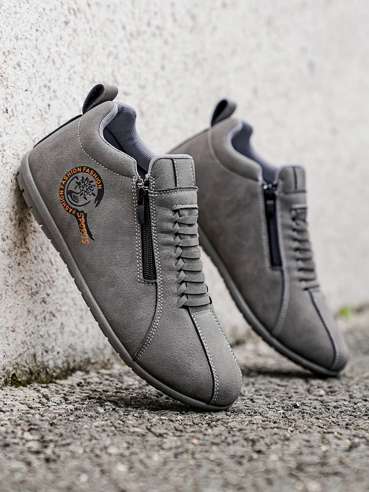 Men's Lightweight Casual Shoes Outdoor Entertainment Skateboarding Daily Walking Driving Shoes Comfortable Breathable Slip-On