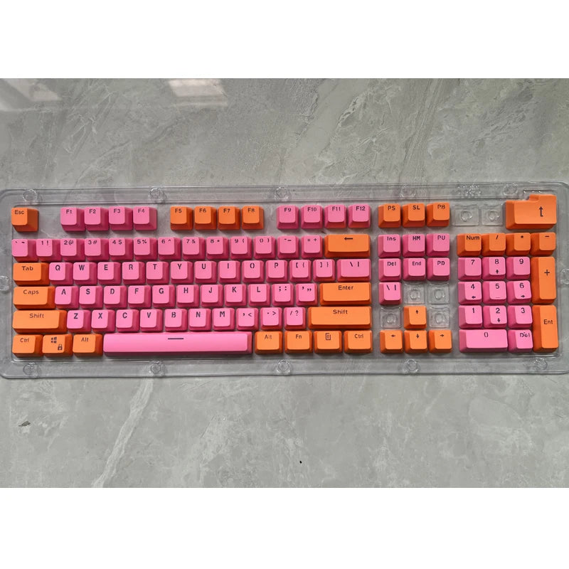 106 Keys Grey Red Keycaps PBT Specials Keycap Backlit Two-Color Key Caps For MX Switch 61/87/104 Mechanical Keyboard