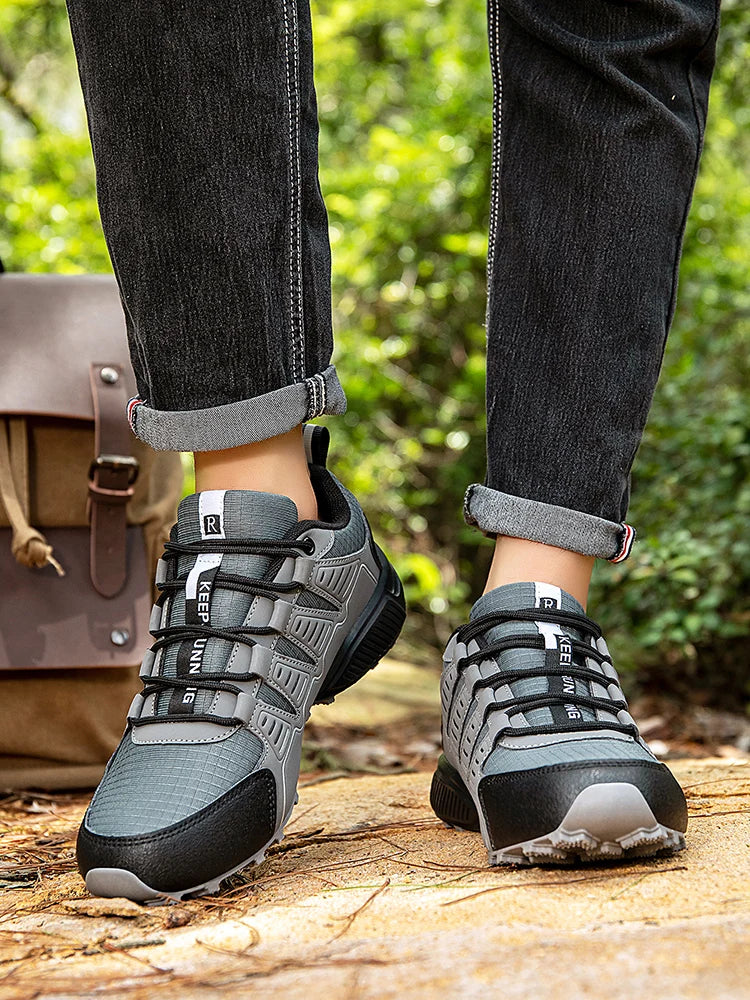 Men's Hiking Shoes Waterproof All-Terrain Outdoor Sneakers Non-Slip for Trekking Camping Tactical Training  Outdoor Cycling