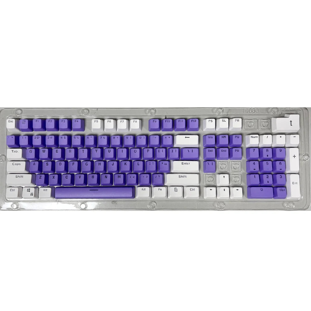 106 Keys Grey Red Keycaps PBT Specials Keycap Backlit Two-Color Key Caps For MX Switch 61/87/104 Mechanical Keyboard
