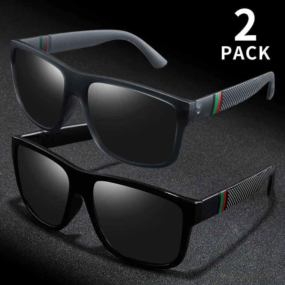1/2PCS Polarized Sunglasses Brand Designer Vintage Sunglasses Man Fashionable Driving Sun Glasses Eyewear