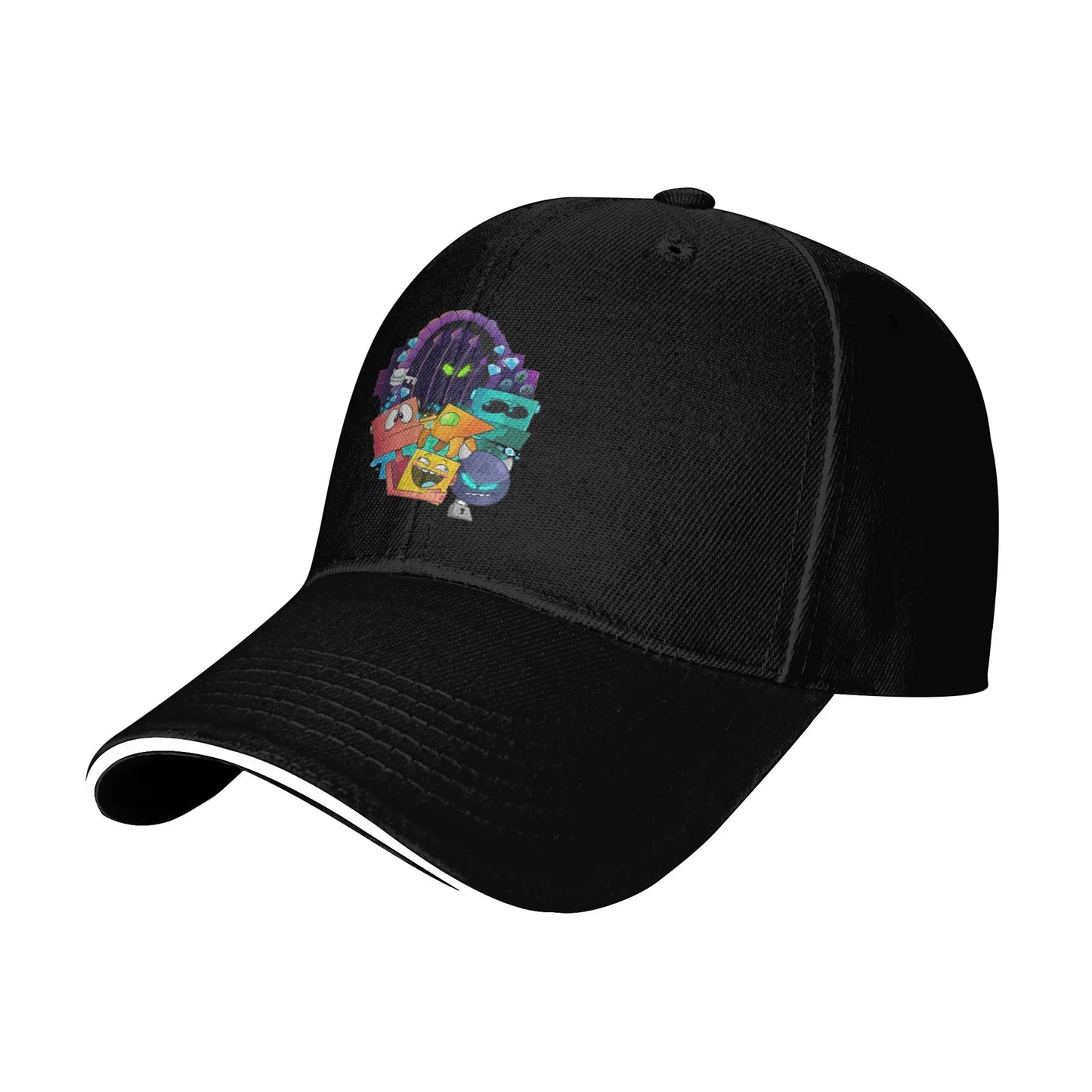Geometry Gaming Cube Dash Baseball Caps Hip Hop Extreme Demon Sandwich Cap Unisex Style Adjustable Dad Hat Running Golf