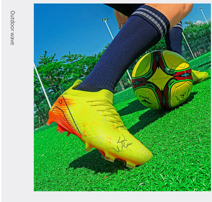 New Men's Football Boots Wholesale Cleats Non-Slip Sneakers Training Soccer Shoes Top Quality FG Drop Shipping Unisex Adult