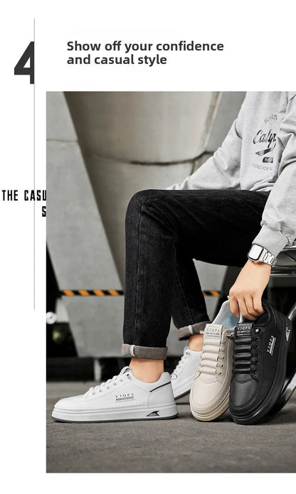 Modieuze casual zomerrijschoenen voor heren, sportieve instaploafers, veelzijdig, comfortabel, ademend, slijtvast leer -..