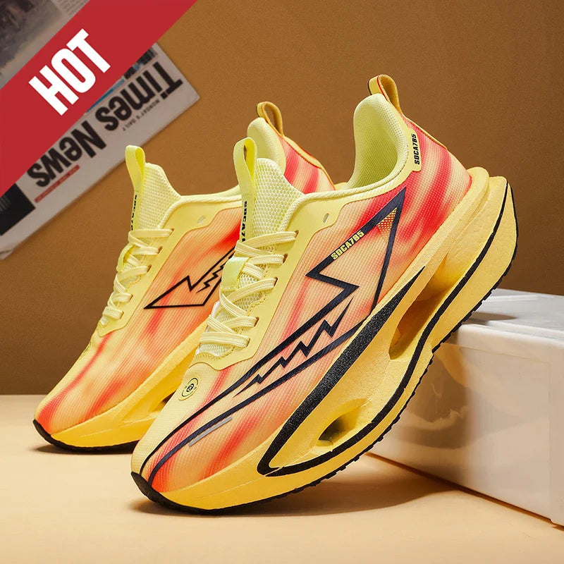 2026 Running Shoes Carbon Plate Marathon Men Sports Breathable Lightweight Women's Comfortable Athletic Antiskid Sneakers Casual