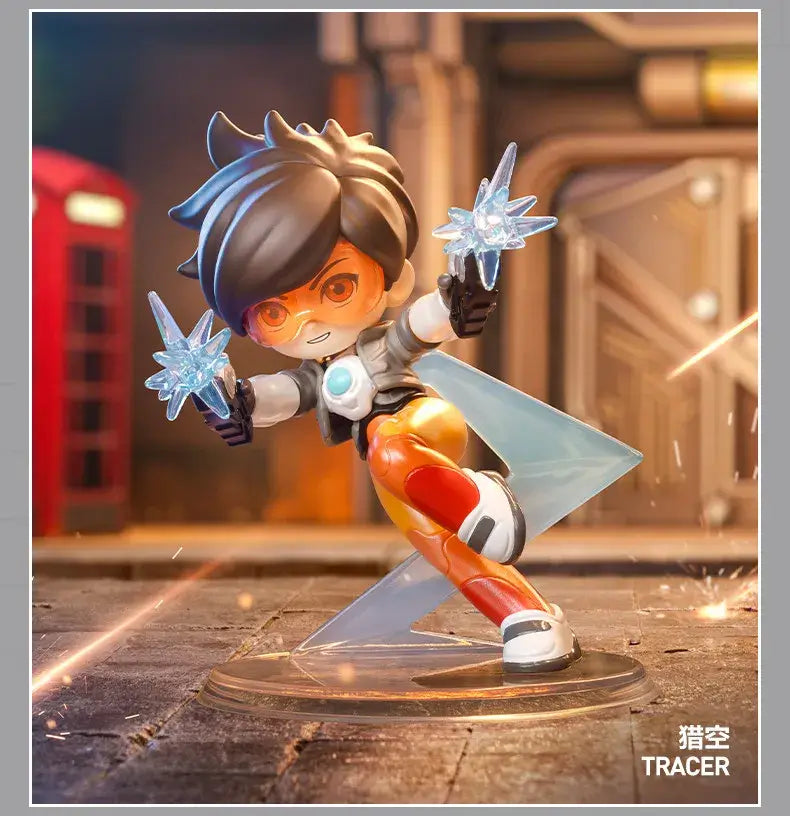 POP MART Overwatch Play of the Game Series Original-Blind-Box Überraschungs-Mystery-Box Niedliche Anime-Actionfiguren Ornamente Figuren