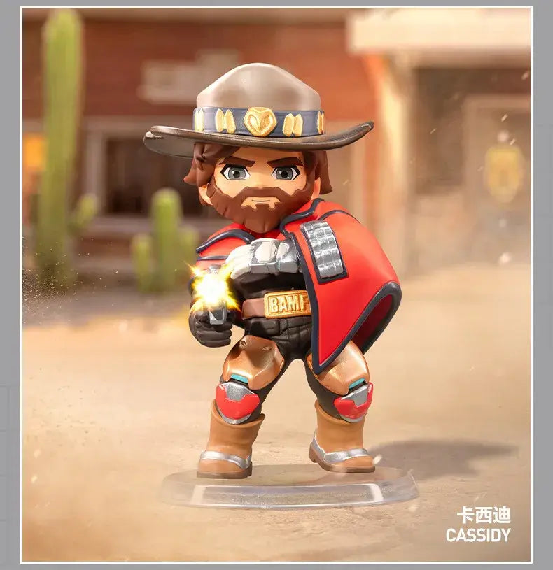 POP MART Overwatch Play of the Game Series Original-Blind-Box Überraschungs-Mystery-Box Niedliche Anime-Actionfiguren Ornamente Figuren