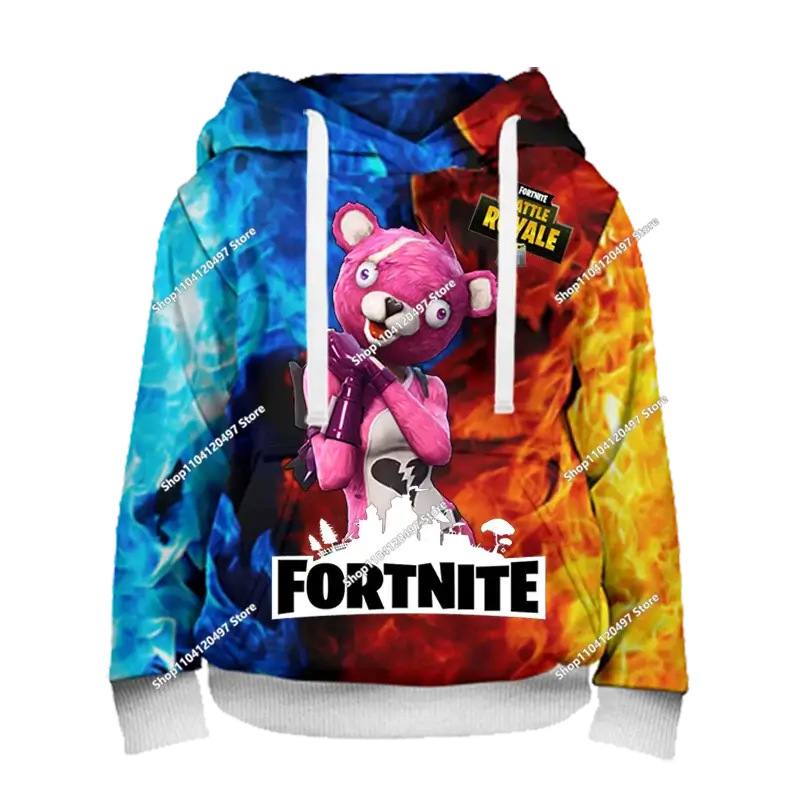 Hoodies für Jungen und Mädchen Fortnite Kinder-Pullover 3D-bedruckte Hoodies Battle Royale Herren-Hoodies Herbstmode Kinderbekleidung