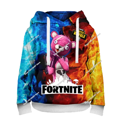 Hoodies für Jungen und Mädchen Fortnite Kinder-Pullover 3D-bedruckte Hoodies Battle Royale Herren-Hoodies Herbstmode Kinderbekleidung