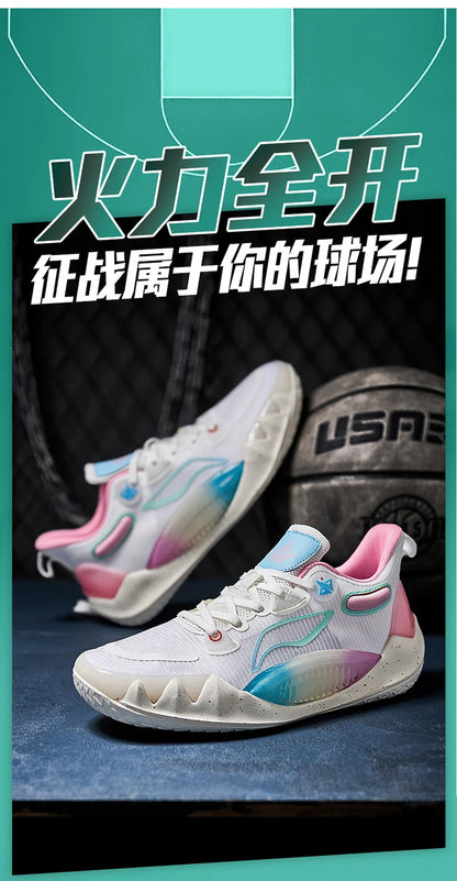Men's Basketball Shoes Breathable Cushioning Non-Slip Wearable Runing Shoes Gym Training Athletic Basketball Sneakers for Men