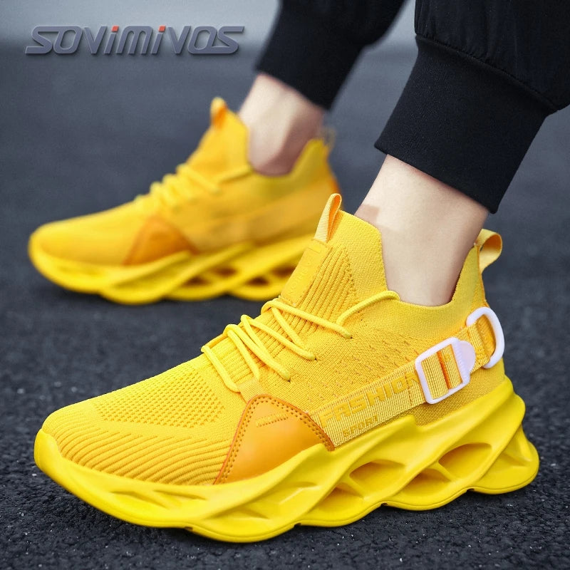 Mens Walking Shoes - Slip On Tennis Running Shoes Memory Foam Lightweight Work Sneakers for Indoor Outdoor Gym