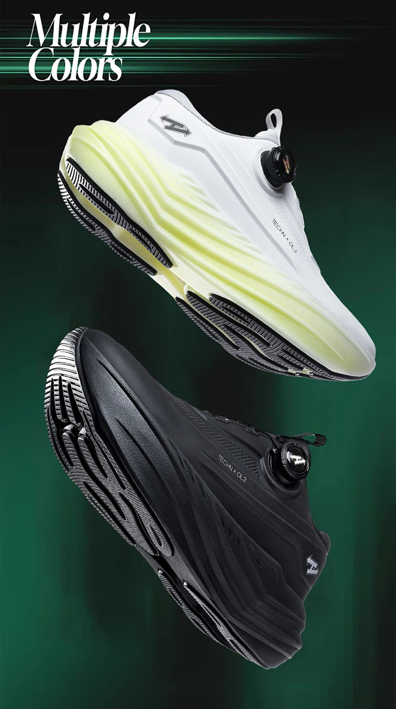 Men's High Platform Running Shoes | Breathable Mesh Athletic Sneakers | Rotating Buckle Quick Wear Casual Walking Shoes