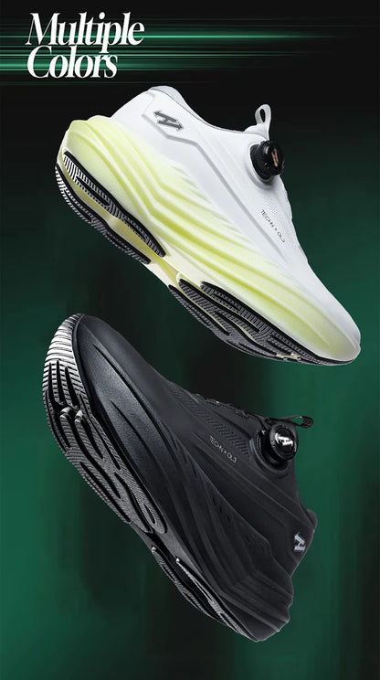 Men's High Platform Running Shoes | Breathable Mesh Athletic Sneakers | Rotating Buckle Quick Wear Casual Walking Shoes